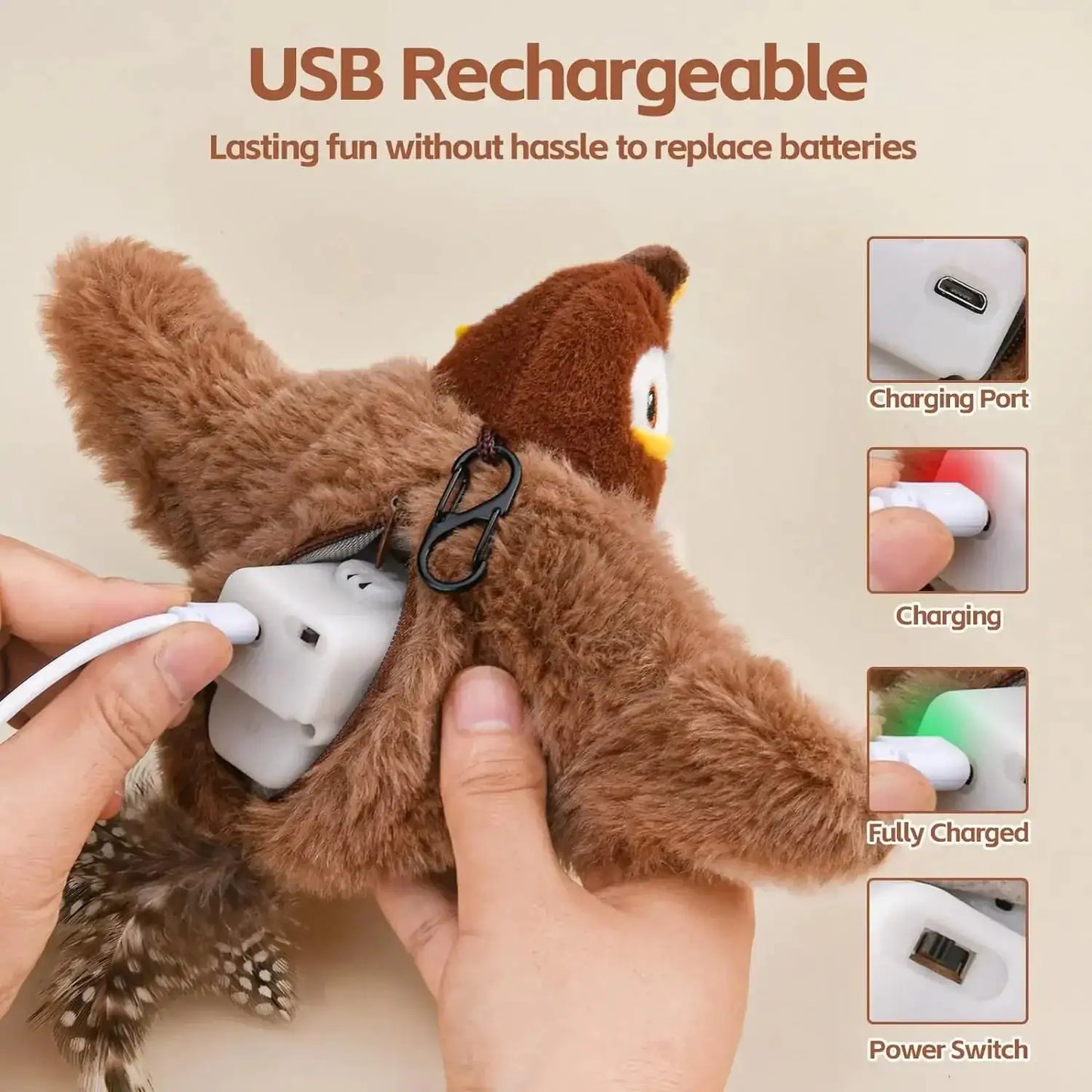 Dancing Sparrow™ – The Flapping Cat Toy