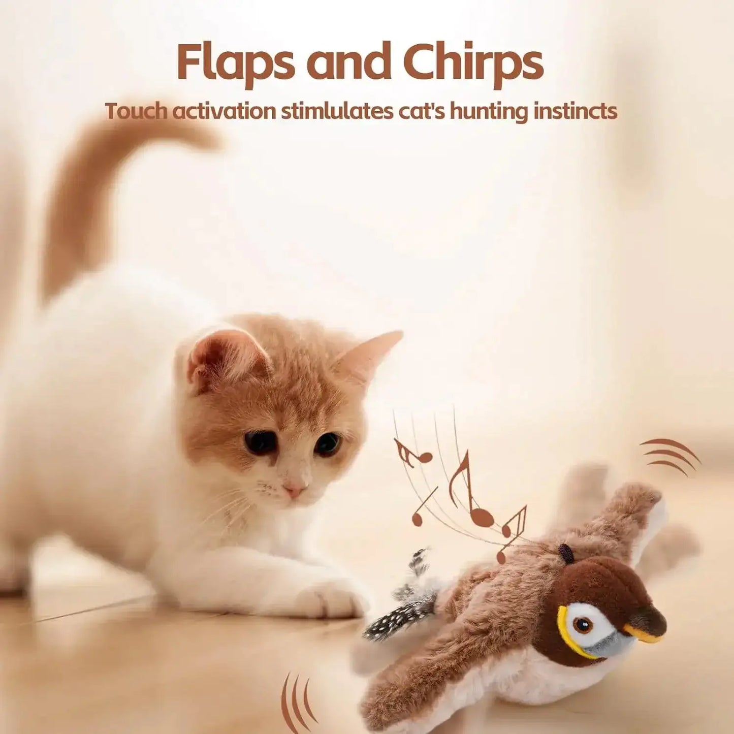 Dancing Sparrow™ – The Flapping Cat Toy